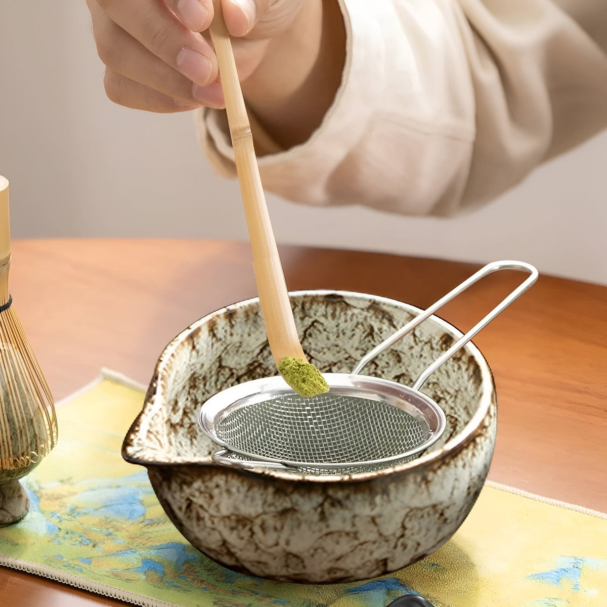 Maetiva | Traditional Matcha Tea Set – 6-Piece Authentic Japanese Matcha Kit – Premium Bamboo & Ceramic