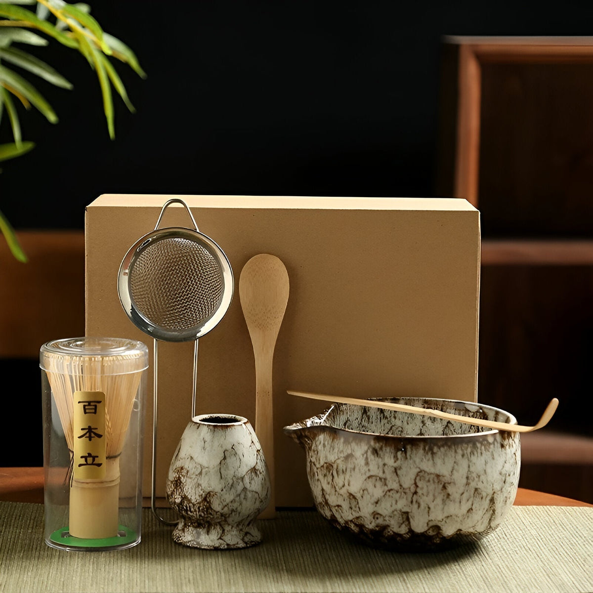 Maetiva | Traditional Matcha Tea Set – 6-Piece Authentic Japanese Matcha Kit – Premium Bamboo & Ceramic
