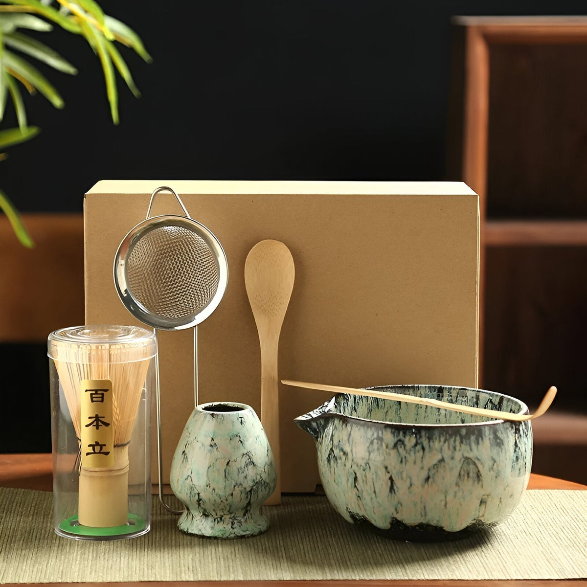 Maetiva | Traditional Matcha Tea Set – 6-Piece Authentic Japanese Matcha Kit – Premium Bamboo & Ceramic