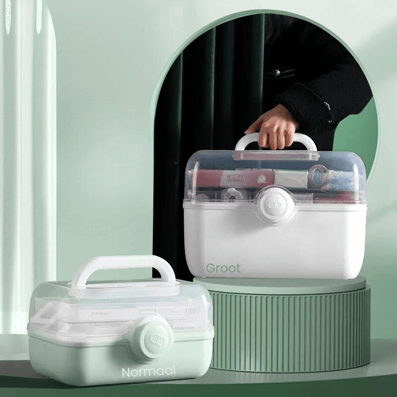 Maetiva | MediSmart Pill Organiser – Compact Weekly Medicine Storage Box for Home & Travel