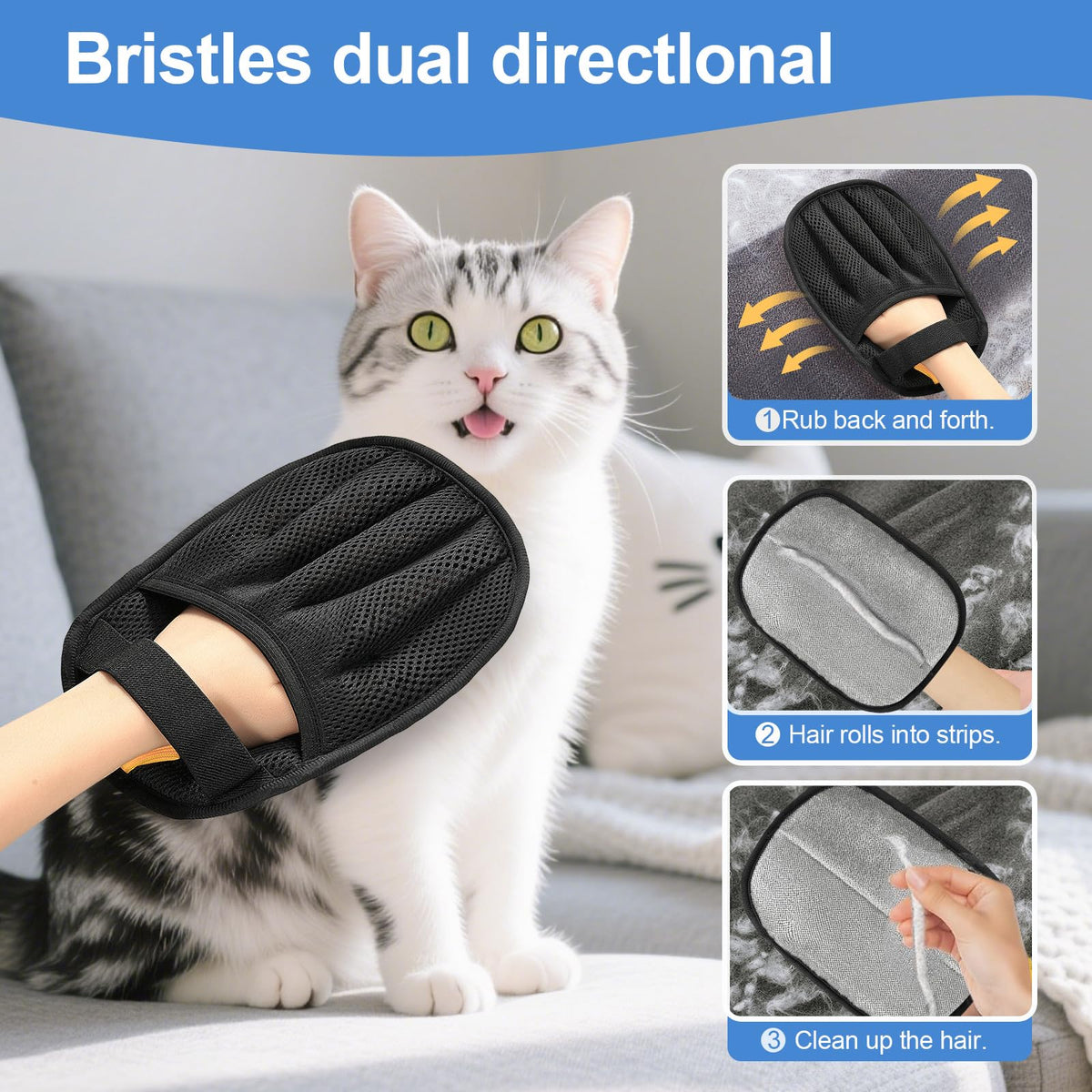 Maetiva Static Mitt — Electrostatic Pet Hair Remover Glove