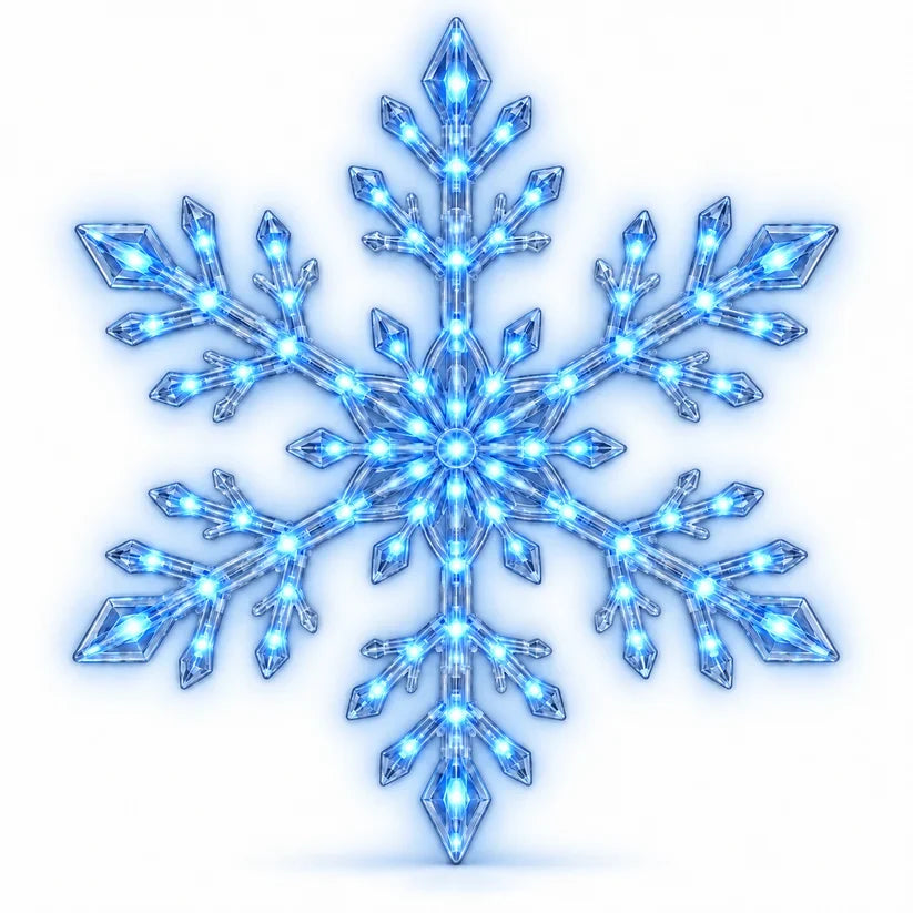 4PCS LED Snowflake Wall Light Set