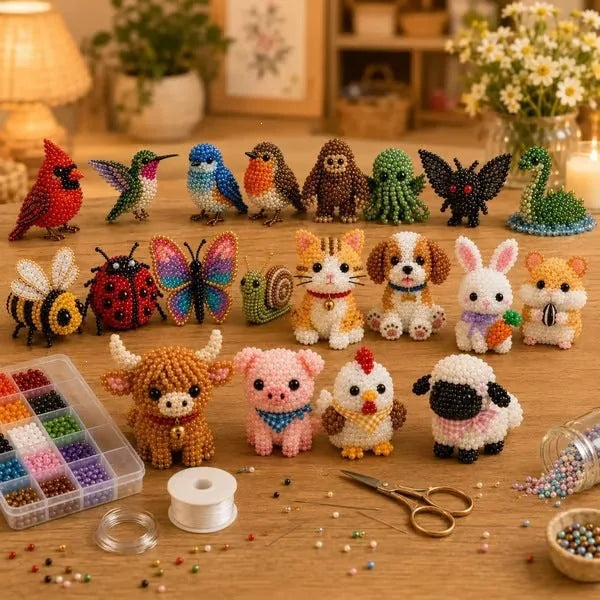 Mini 3D Beaded Animal DIY Kit