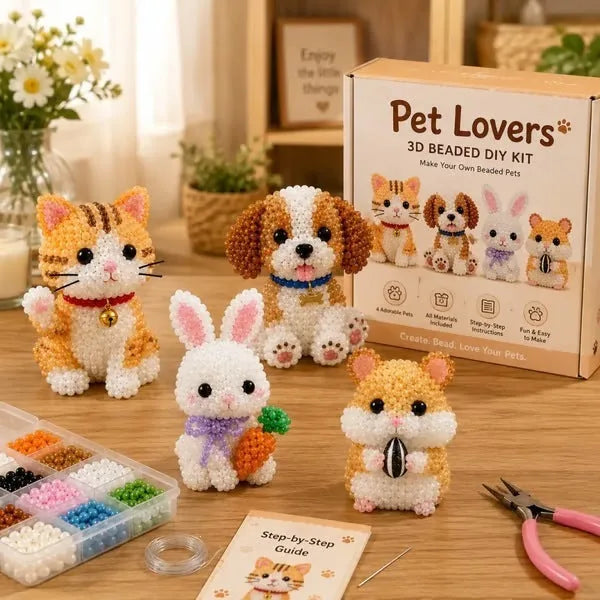 Mini 3D Beaded Animal DIY Kit