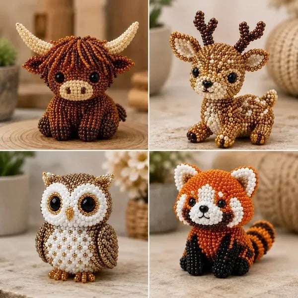 Mini 3D Beaded Animal DIY Kit