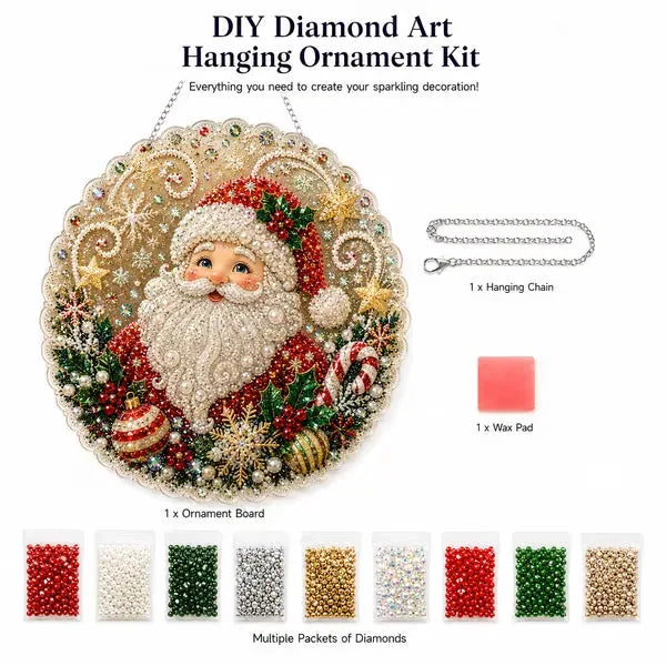 Christmas Pearl Diamond Art Suncatcher Kit