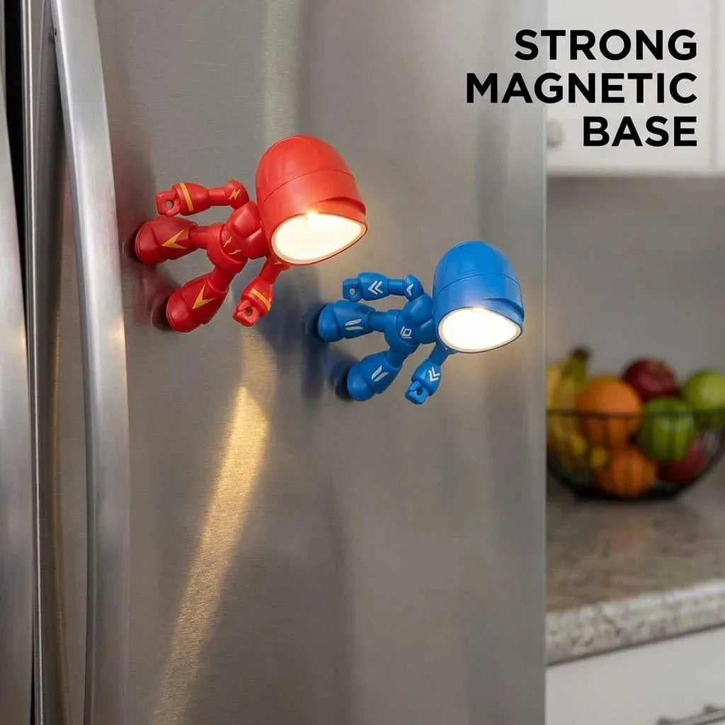 Magnetic Robot Mini Night Lights – 2 Pack
