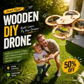 Kids DIY Wooden Drone Building Kit