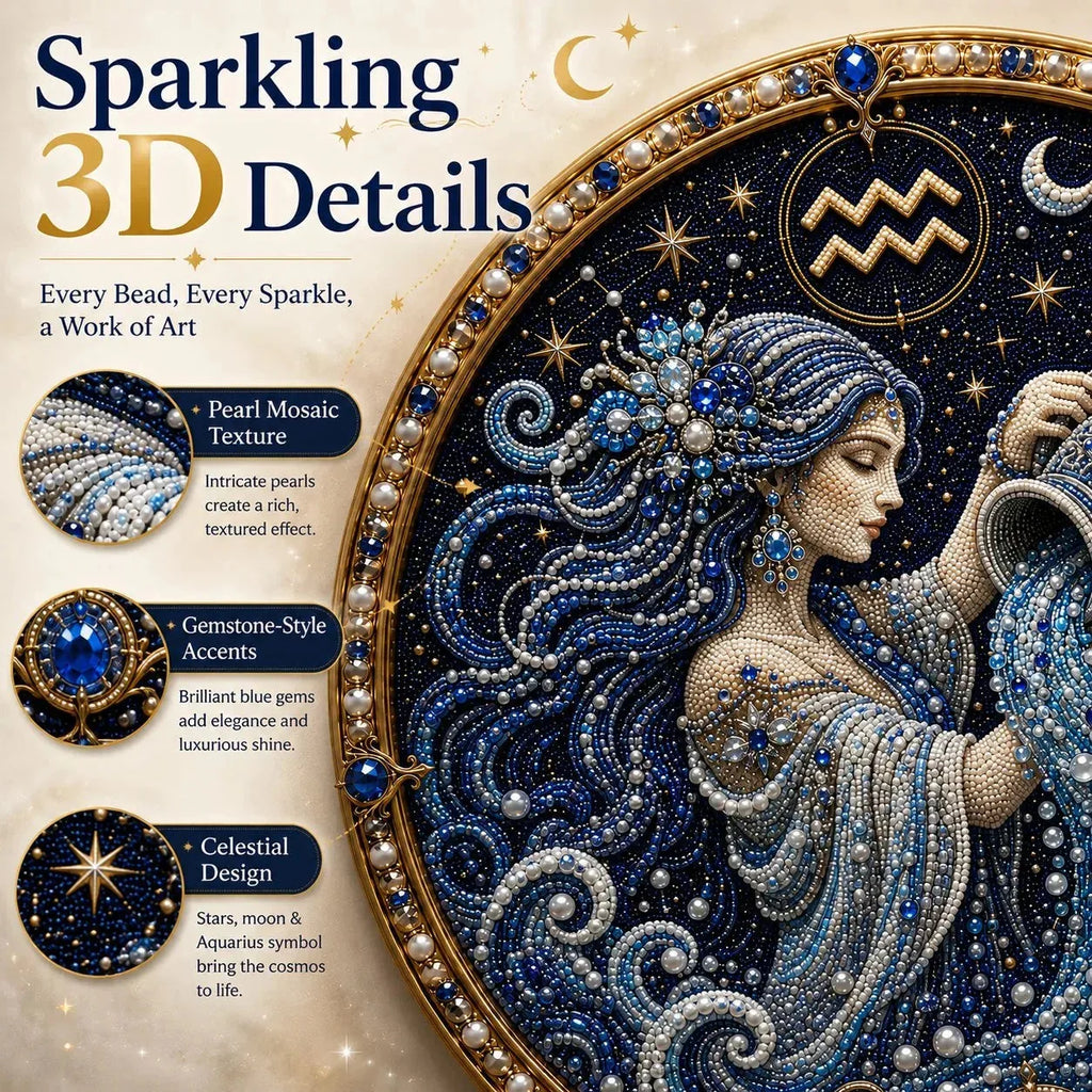 DIY Pearl Zodiac Wall Art Kit