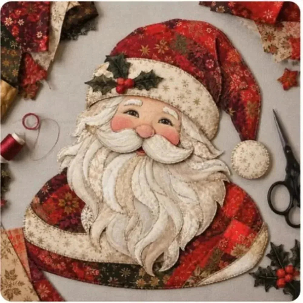 Christmas Patchwork Fabric Ornament Kit