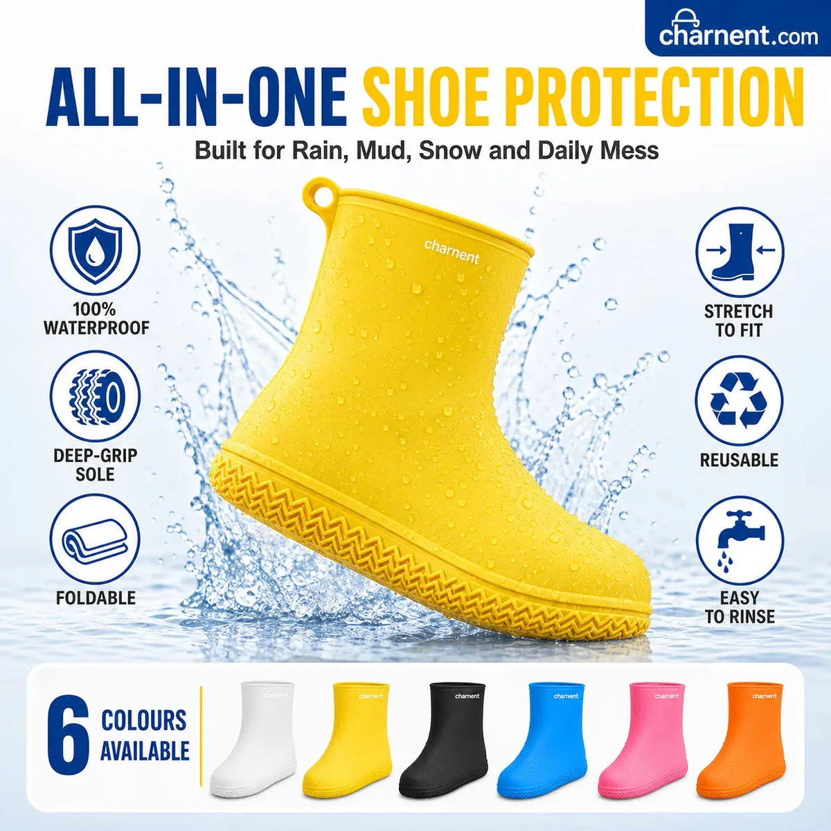 Waterproof Shoe Covers 5 Pairs