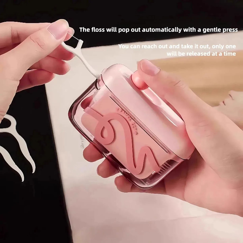 Portable Dental Floss Pick Storage Box