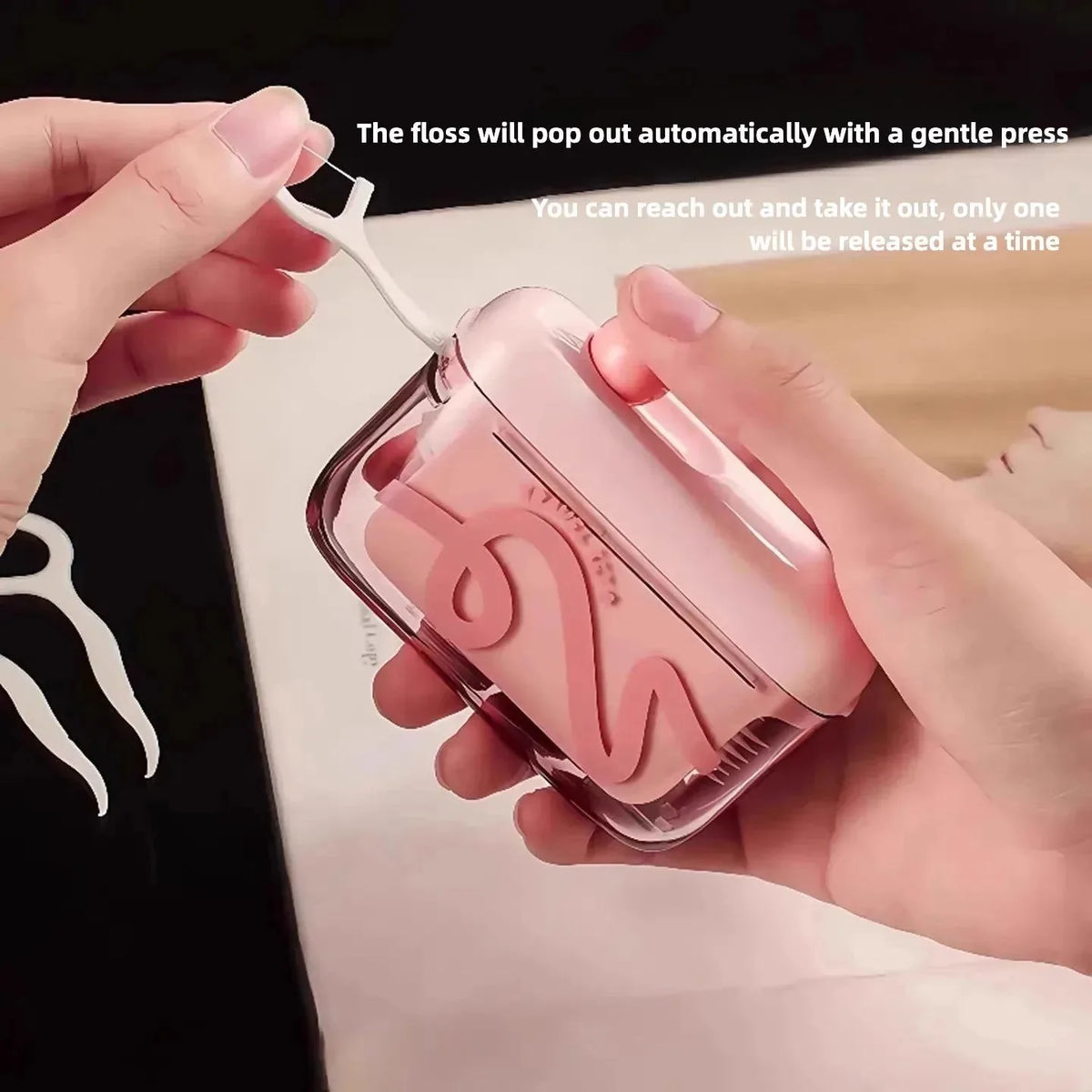 Portable Dental Floss Pick Storage Box