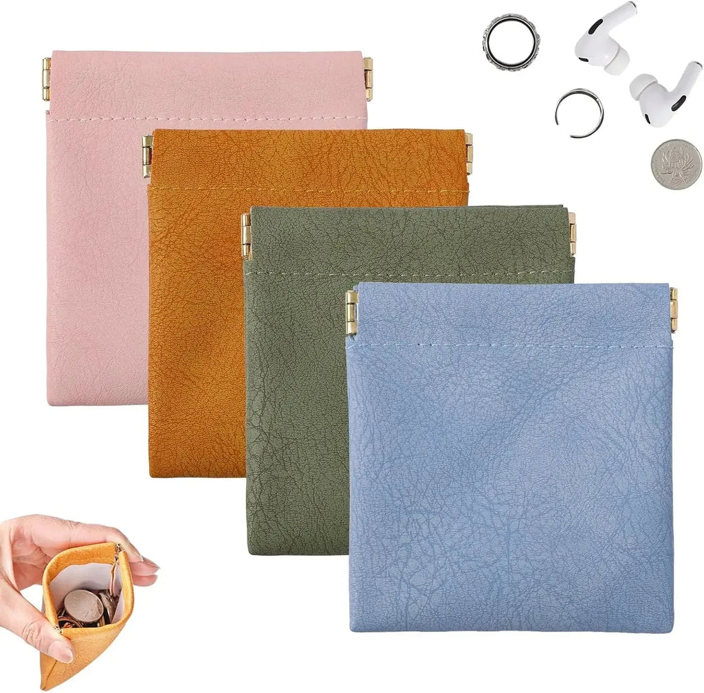 Squeeze-Open Mini Storage Pouches – 4 Pack