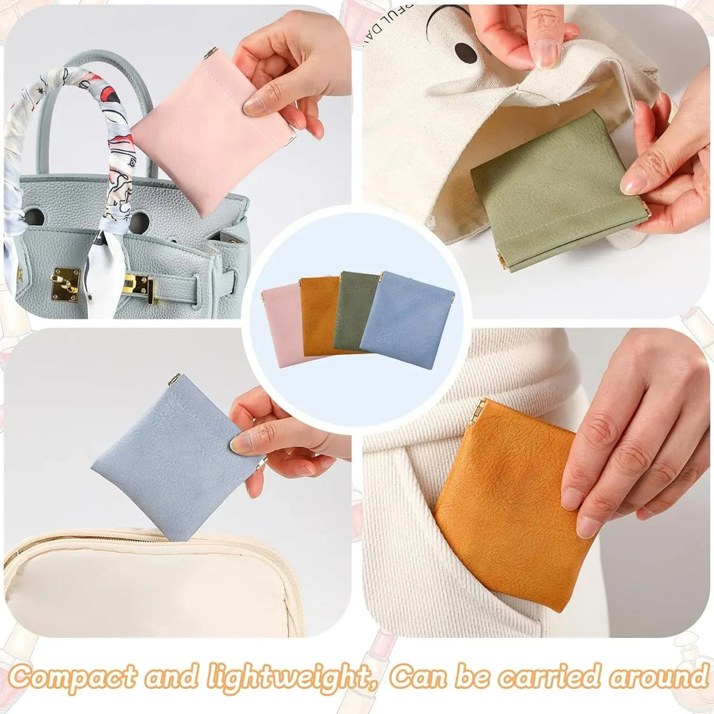 Squeeze-Open Mini Storage Pouches – 4 Pack