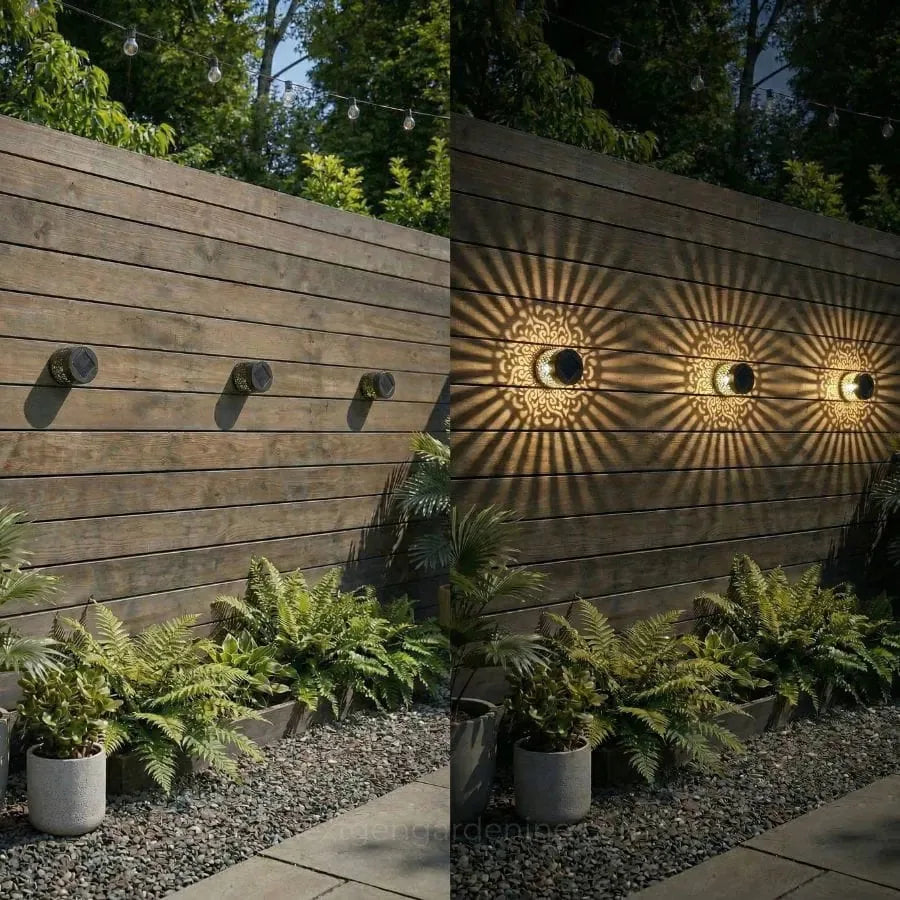 1Decorative Solar Mandala Lights 2 Pcs