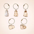 Pet Hair Keepsake Capsule Keychain for Cat & Dog Lovers -5Pcs
