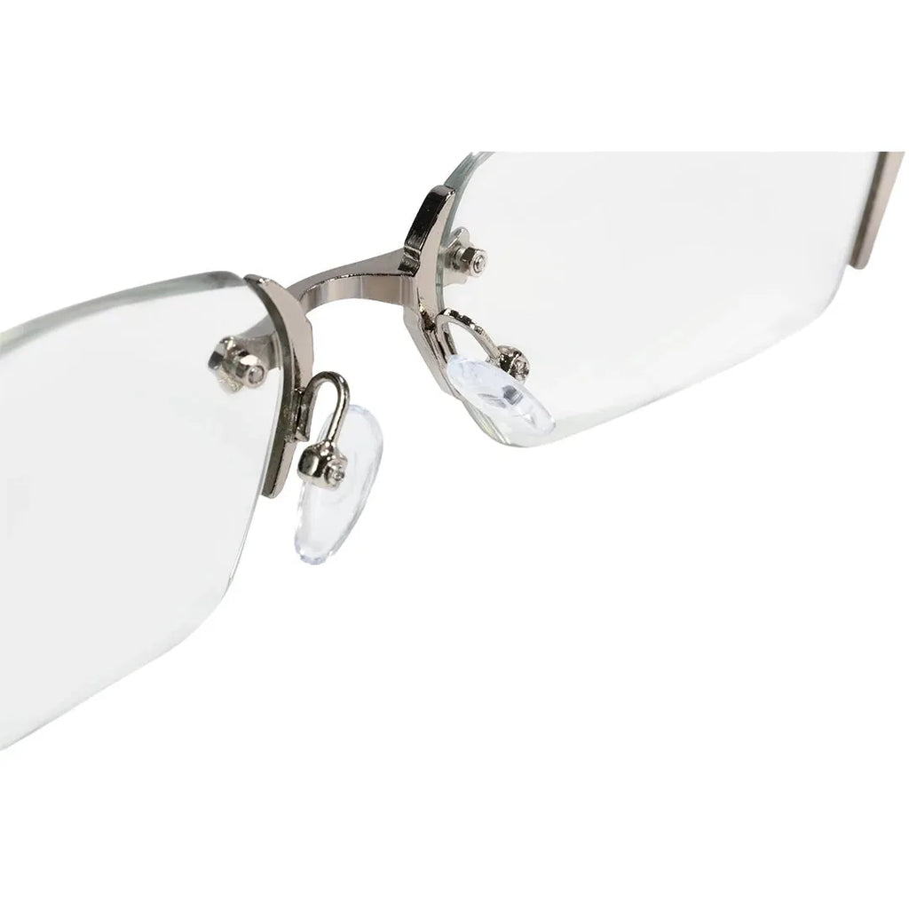 Rimless Metal Anti-Blue Light Reading Glasses 2 Pcs