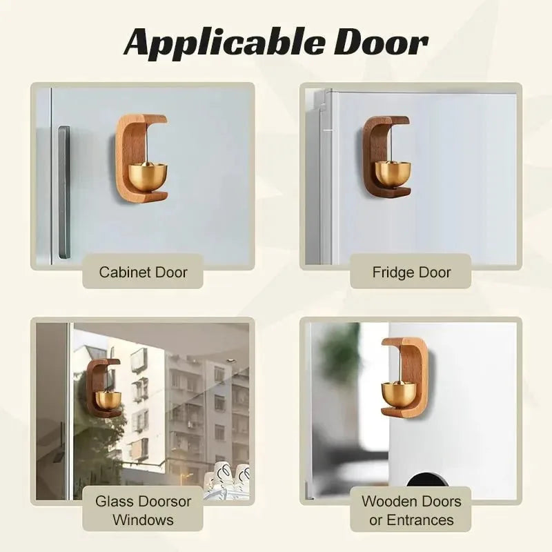 Siopsrl– Wood Door Chime with Magnetic Base-2PCS