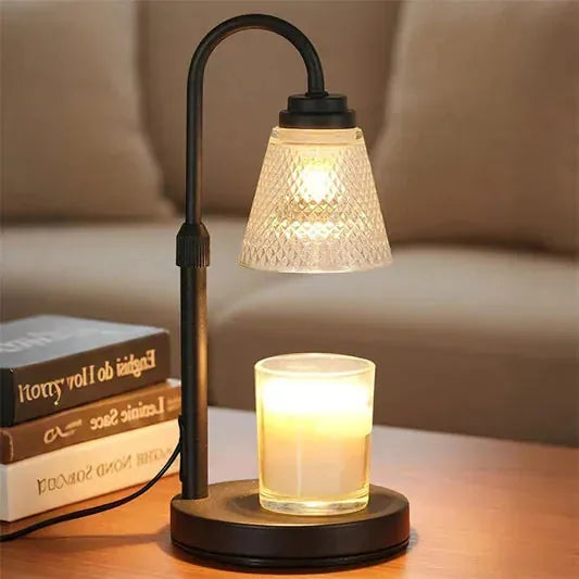 Cozy Candle Warmer Lamp with Timer & Dimmable Light