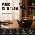 Floating Teapot Indoor Tabletop Fountain with Light