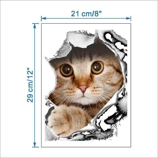 3D  Pet Wall and Bathroom Stickers