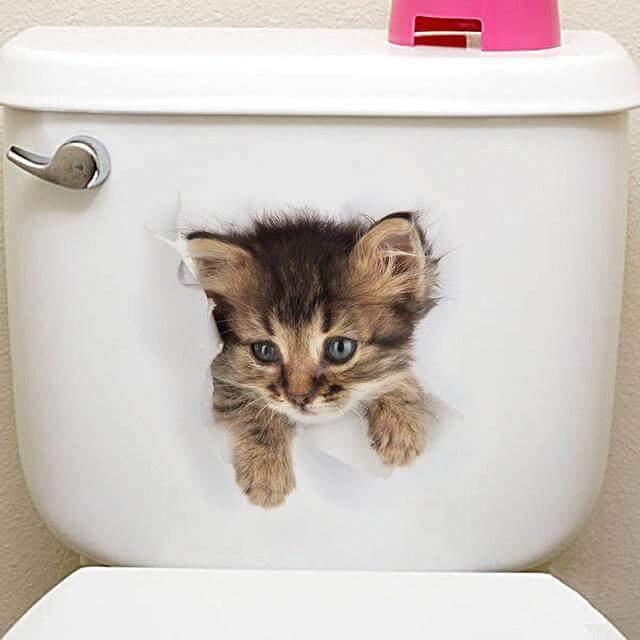 3D  Pet Wall and Bathroom Stickers