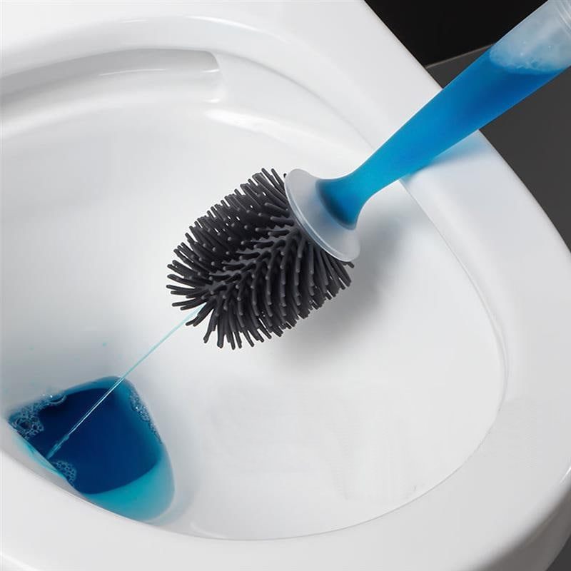 Soft Silicone Soap Sprayer Toilet Cleaning Brush