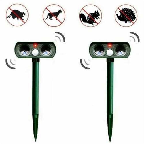 Solar Powered Animal Repeller with Infrared Sensor for Yard & Garden