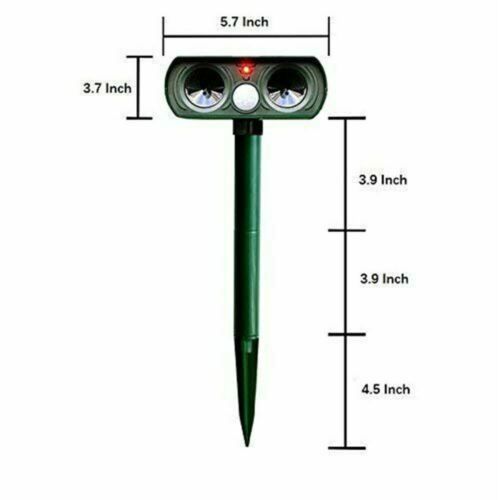 Solar Powered Animal Repeller with Infrared Sensor for Yard & Garden