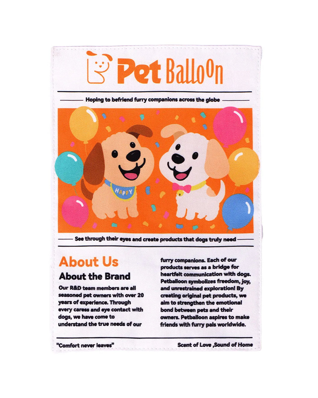 2-Pack Bundle Newspaper Interactive Crinkle Dog Toy for Boredom Relief