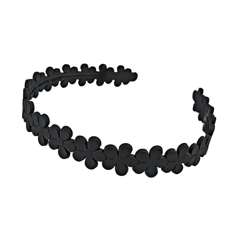Stylish Matte Face Wash Headband with Teeth for Anti-Slip