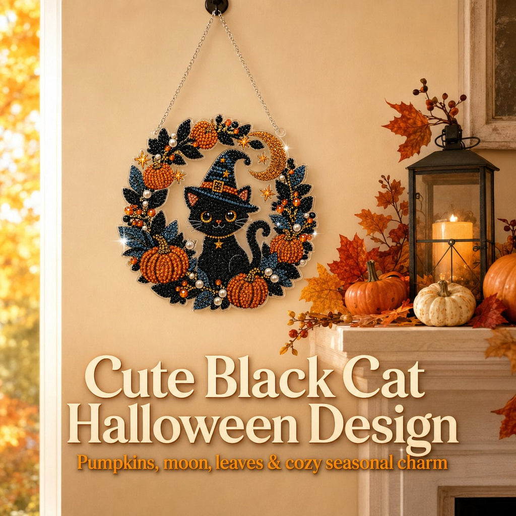 DIY Halloween Diamond Painting Hanging Ornament Kit