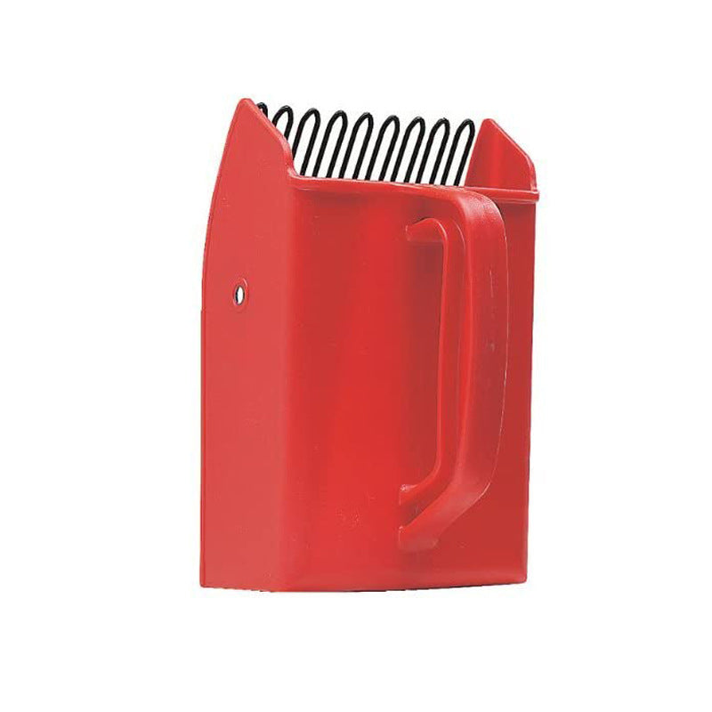 Handheld Berry Picker Comb – Blueberry & Blackberry Rake, Ergonomic Garden Tool (Red)