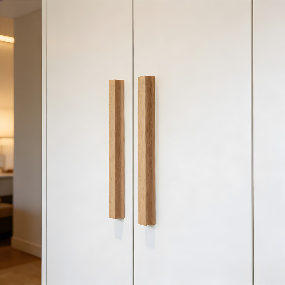 Minimalist Natural Wood Drawer Pulls