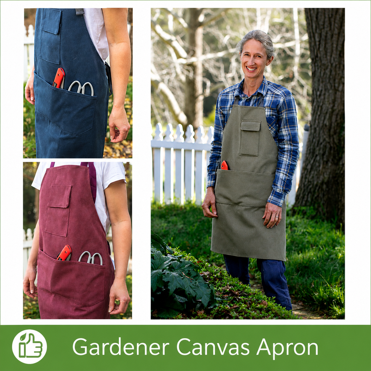 Gardener Canvas Gardening Apron