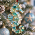 Sea Glass Ocean Christmas Ornaments
