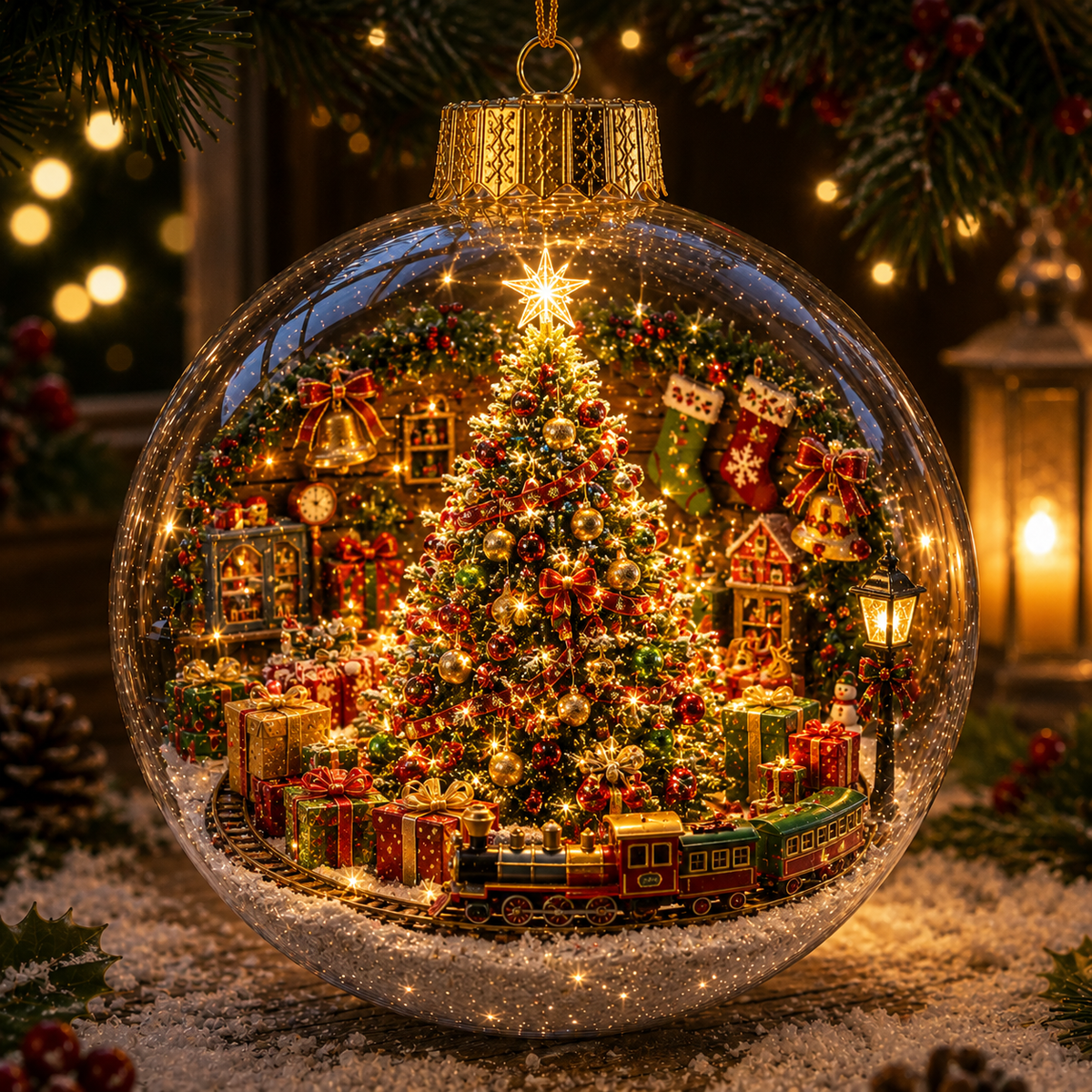 Light-Up Christmas Story Globe Ornament