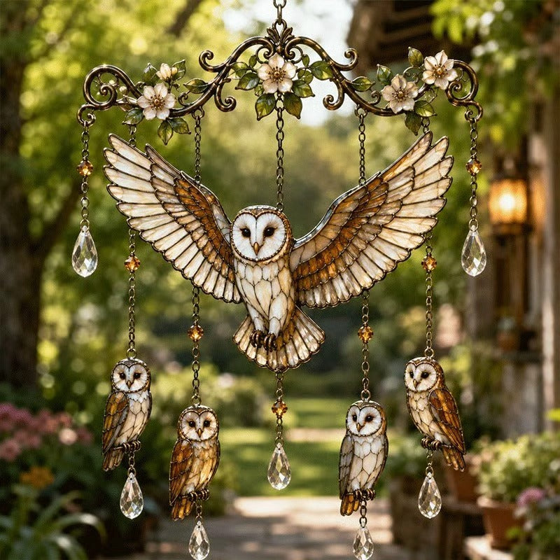 Garden Bird Crystal Suncatcher Wind Chime - 6 Styles