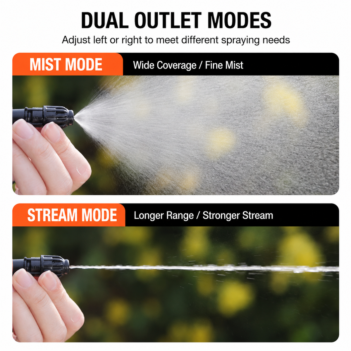 2L Handheld Pressure Sprayer for Plants Garden Watering and Cleaning