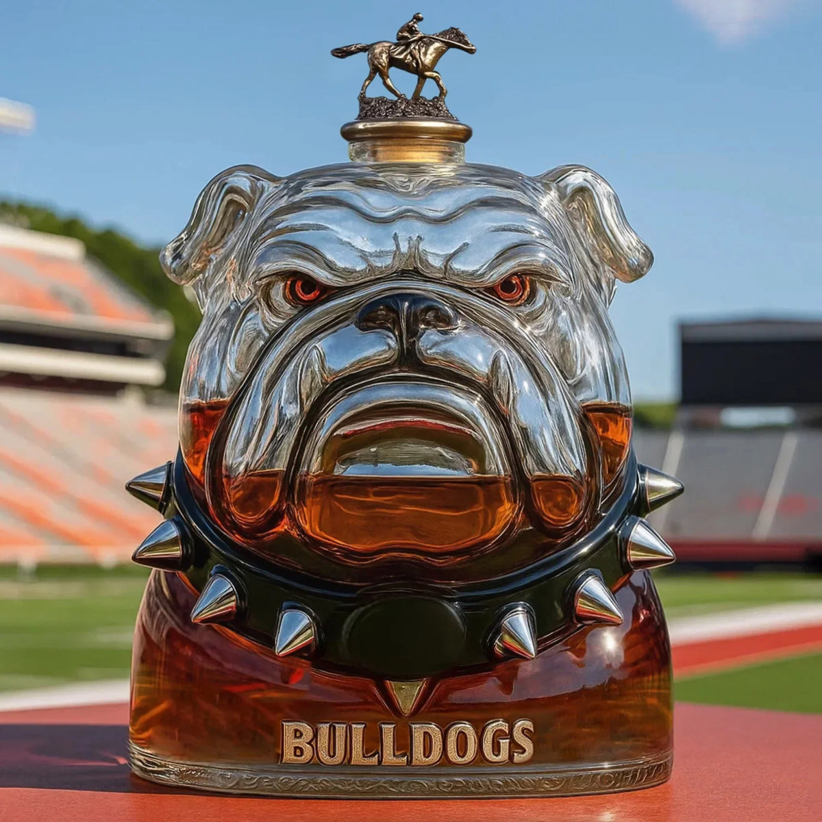 University Of Georgia Bulldogs Whiskey Bottle