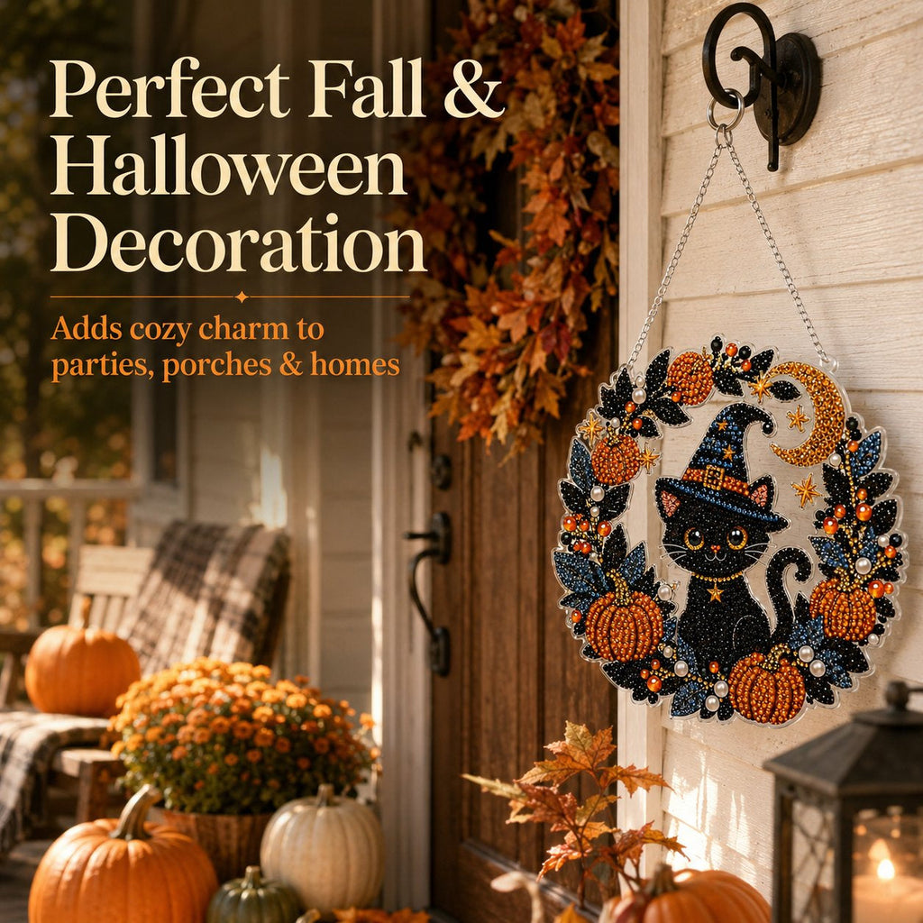 DIY Halloween Diamond Painting Hanging Ornament Kit