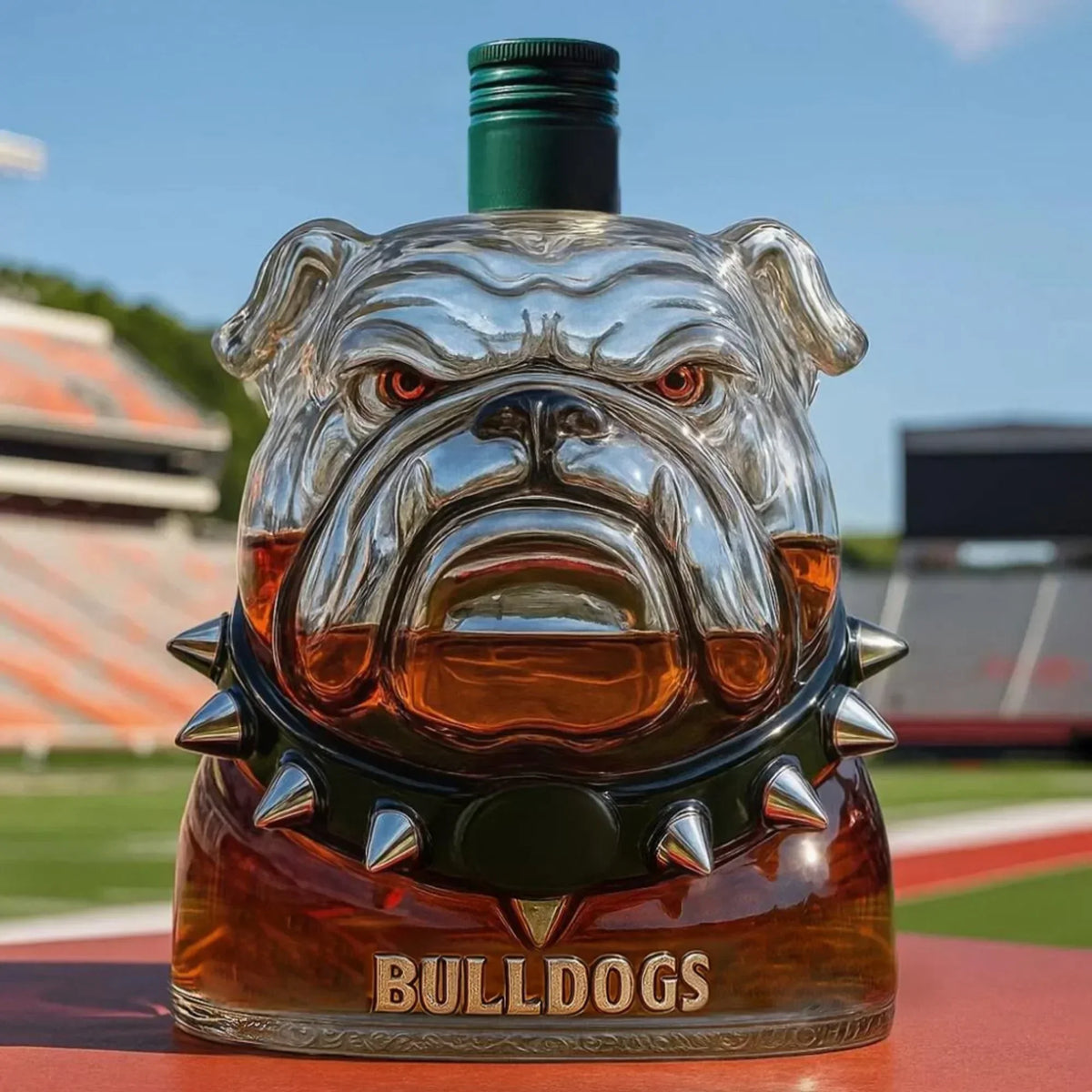 University Of Georgia Bulldogs Whiskey Bottle