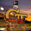 Georgia Tech Yellow Jackets 140th Anniversary Whiskey Bottle