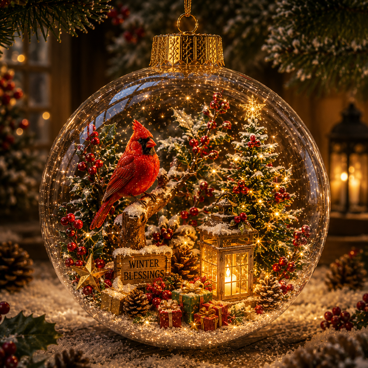 Light-Up Christmas Story Globe Ornament
