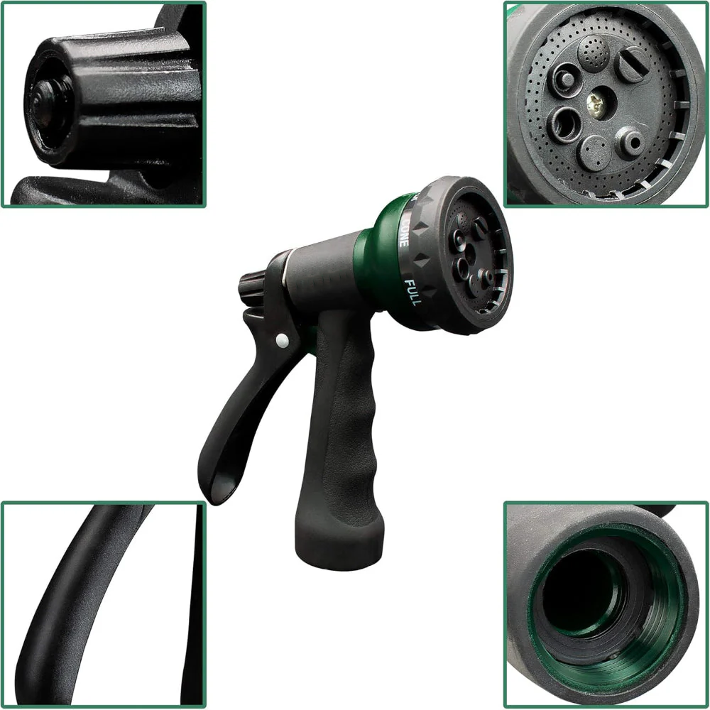 7 Way Adjustable Garden Hose Spray Nozzle - 7 Watering Patterns