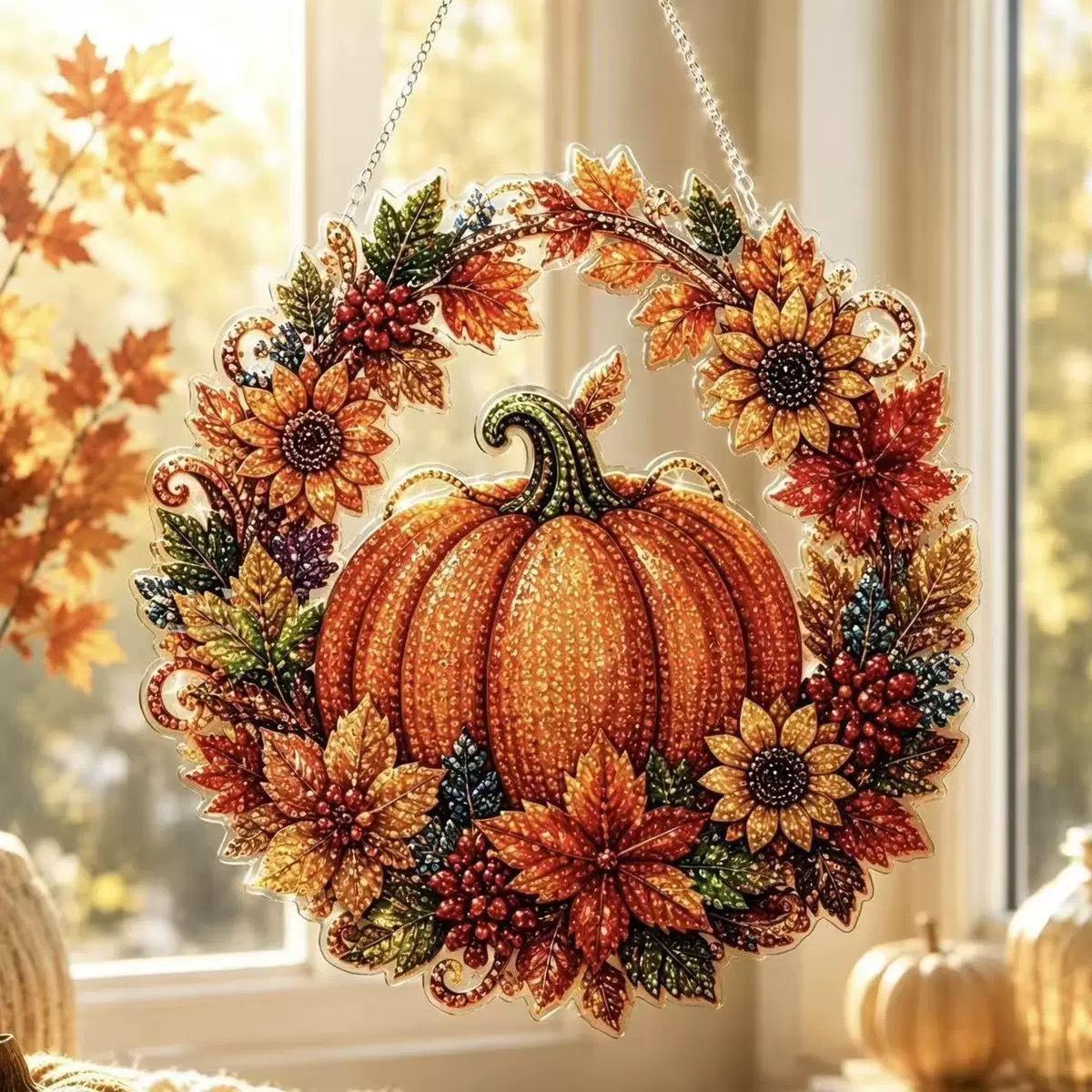 DIY Halloween Diamond Painting Hanging Ornament Kit