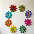 Outdoor Metal Daisy Wall Decor for Garden, Yard and Patio