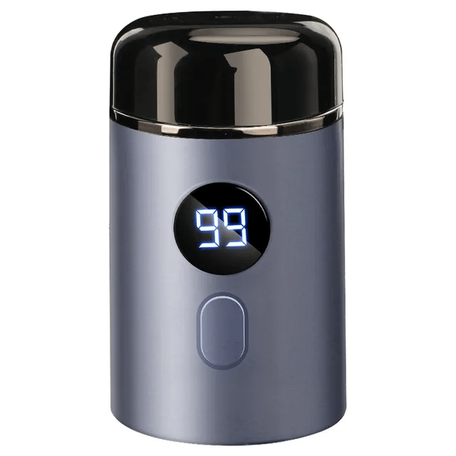 Mini Electric Razor — Portable waterproof grooming device with 15 blades
