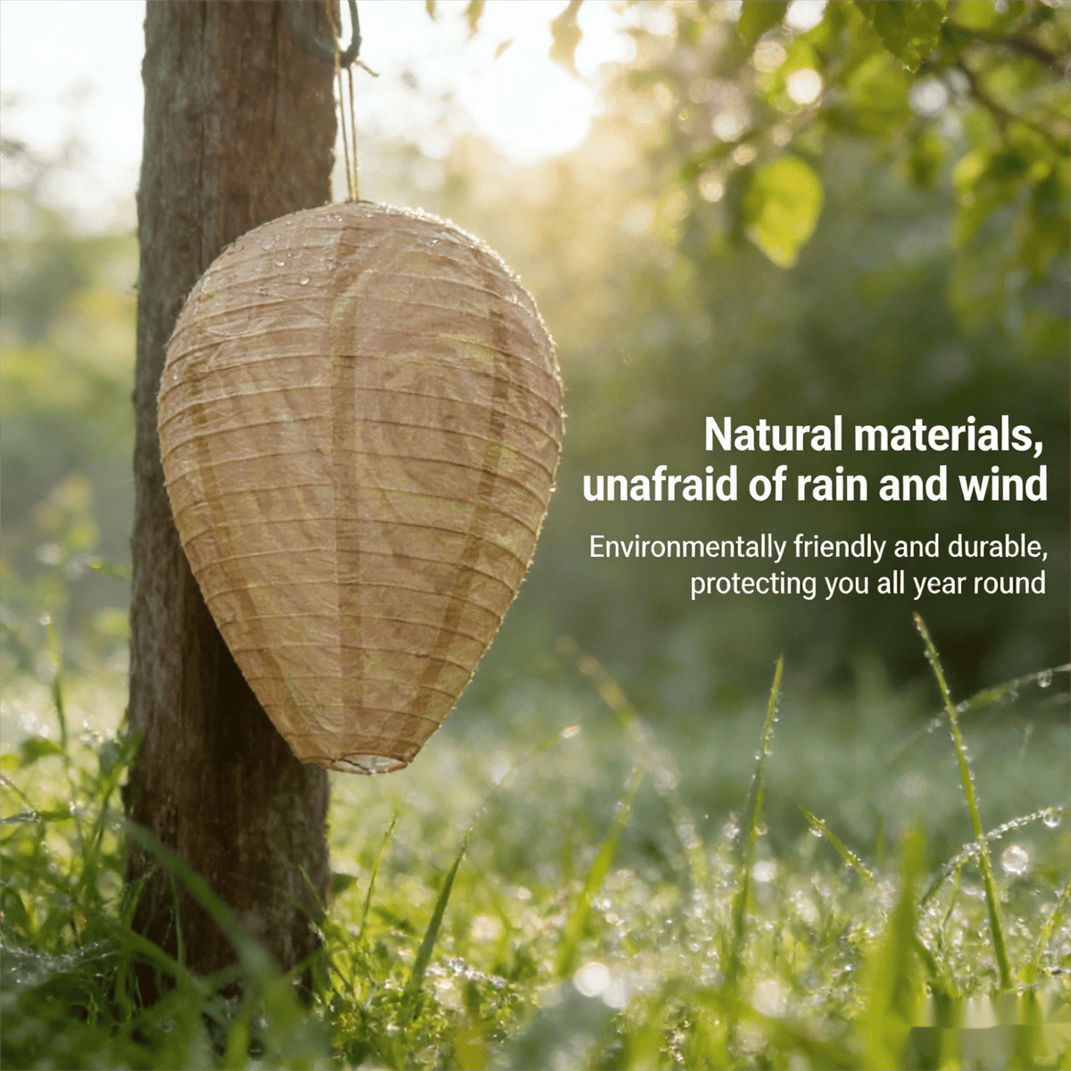 Wasp Deterrent Hive Decoy for Outdoor Garden and Home Use